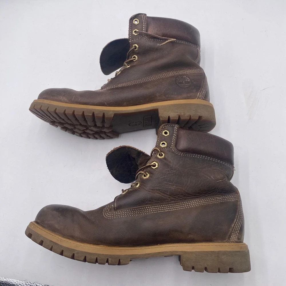 Timberland 27097 6-Inch Premium Waterproof Boot Men 11.5M Dark Brown Leather Lug